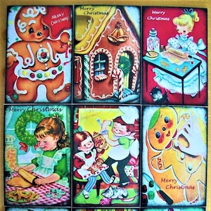 XMAS SALE!! Vintage Retro Xmas Cards/Envelopes - Pk 6. CHOOSE Design (2.99 Shipping Extra Packs)!!
