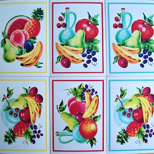 Vintage Kitch FRUIT Cards - NEW!!  Pack 6