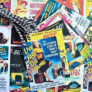 1950s Vintage Hot Rod Price Tags/Cards or Stickers - 50 (6 sheets+) WHOLESALE