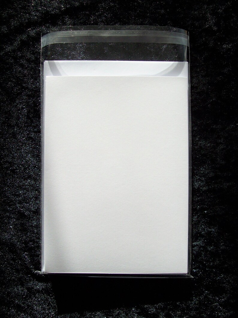 Set of 10 Blank Cards With 10 Envelopes White Etsy