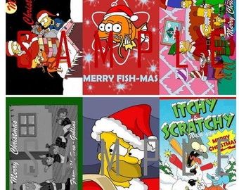 XMAS SALE!! Vintage Retro Xmas Cards/Envelopes - Pk 6. CHOOSE Design (2.99 Shipping Extra Packs)!!