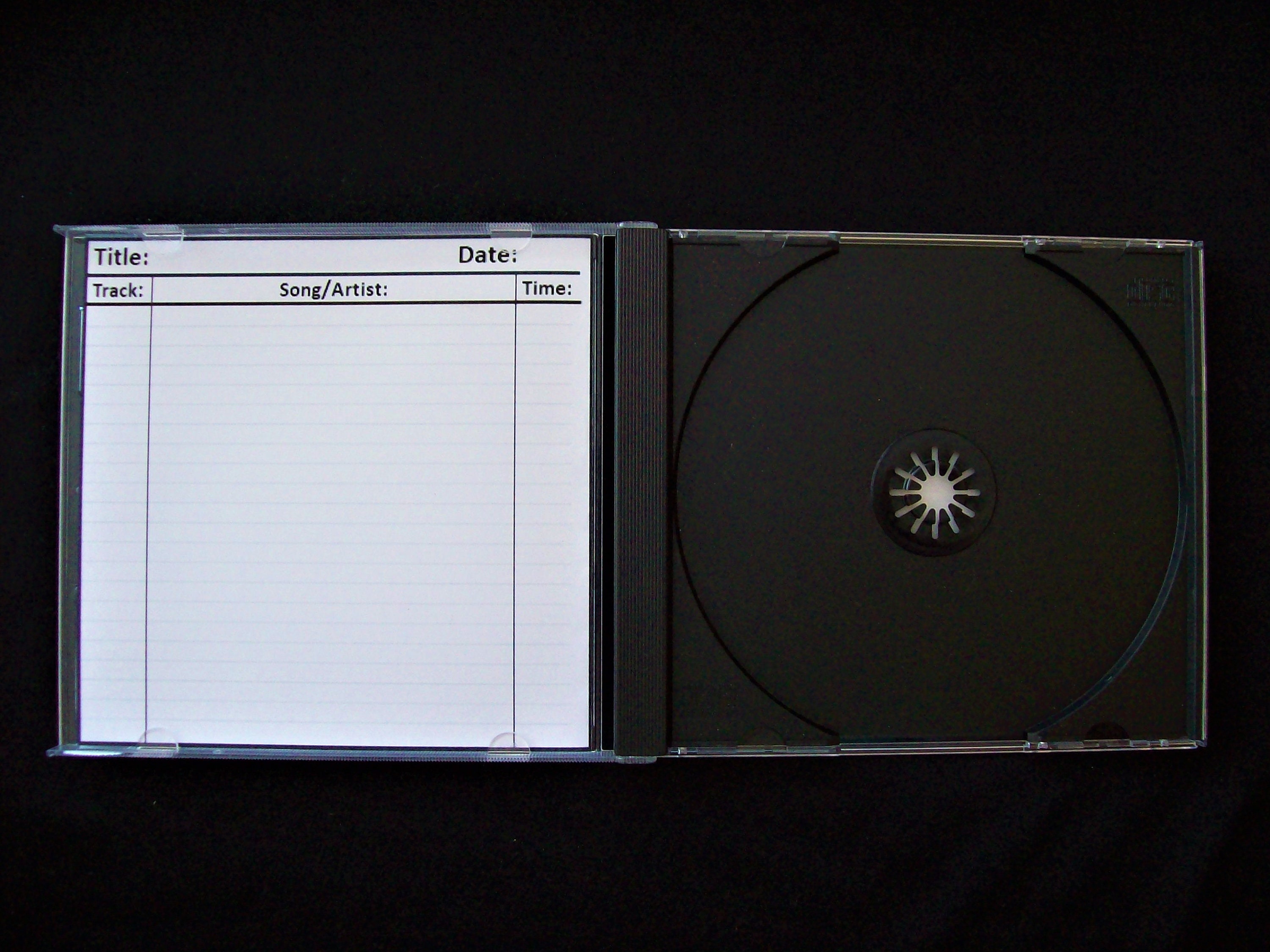 Cd Front Insert CD Sleeve Insert Covers DIGITAL DOWNLOAD for All 5 Colors. - Etsy