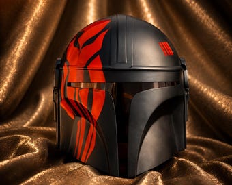 Mandalorian Style Helmet Cosplay Armor | SCA Warrior Helmet | Wearable Costume Prop I