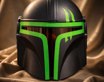 Mandalorian Style Helmet Cosplay Armor | SCA Warrior Helmet | Wearable Costume Prop I
