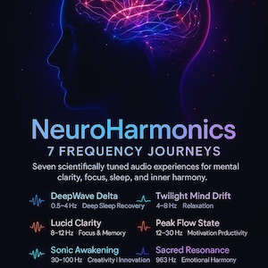 NeuroHarmonics 7 Frequency Journeys | Binaural Beats & Healing Audio | Focus, Sleep, Relaxation