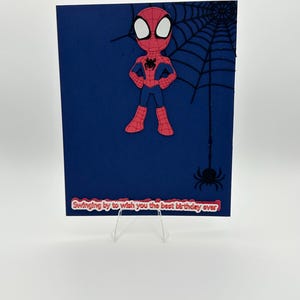 Spider-Man Customizable Numbered Birthday Card