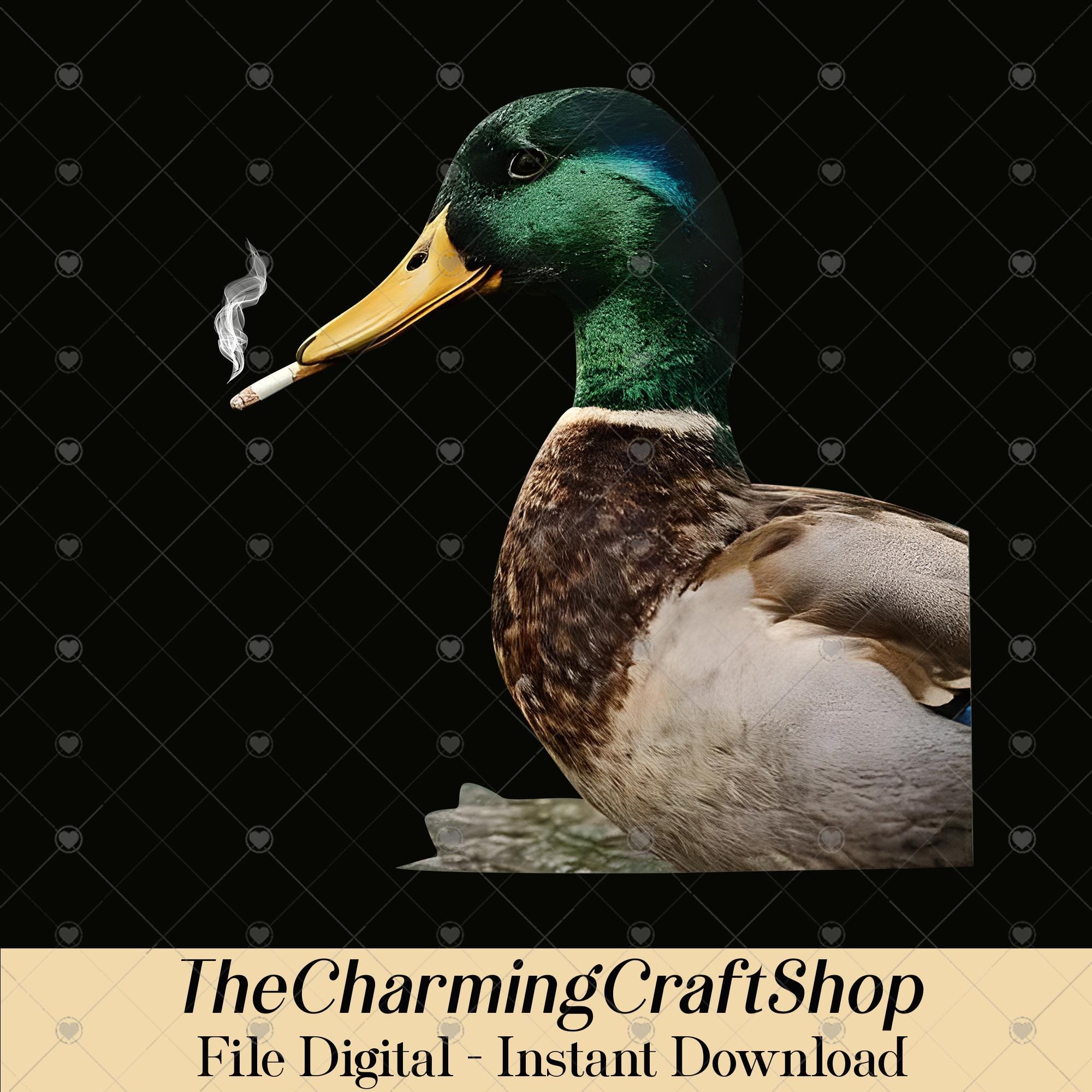 duck with cigarette Duck Smoking