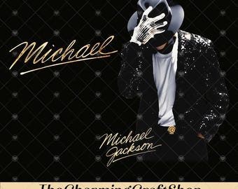 Michael Jackson King of Pop File Digital Printable, Halftone Graphic Tee, MJ Prints T-Shirt, Poster PNG