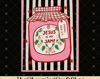 Jesus Is My Jam File Digital Printable, Vintage Faith Png, Christian Png, Jesus is my Jam Png, Jesus Png, Bible Verse Png