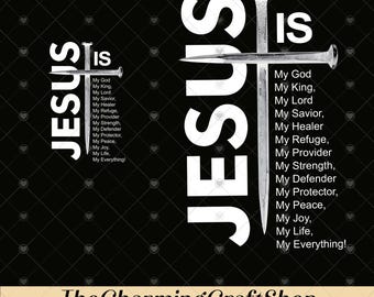 Jesus Is My File Digital Printable, Jesus Png, Christian Png, Religious Bible, Jesus Quote Png