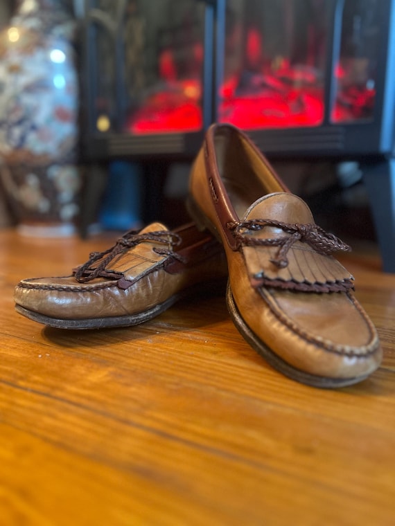 Vintage Allen Edmonds Woodstock Chili Double Braided Kiltie  display picture 3