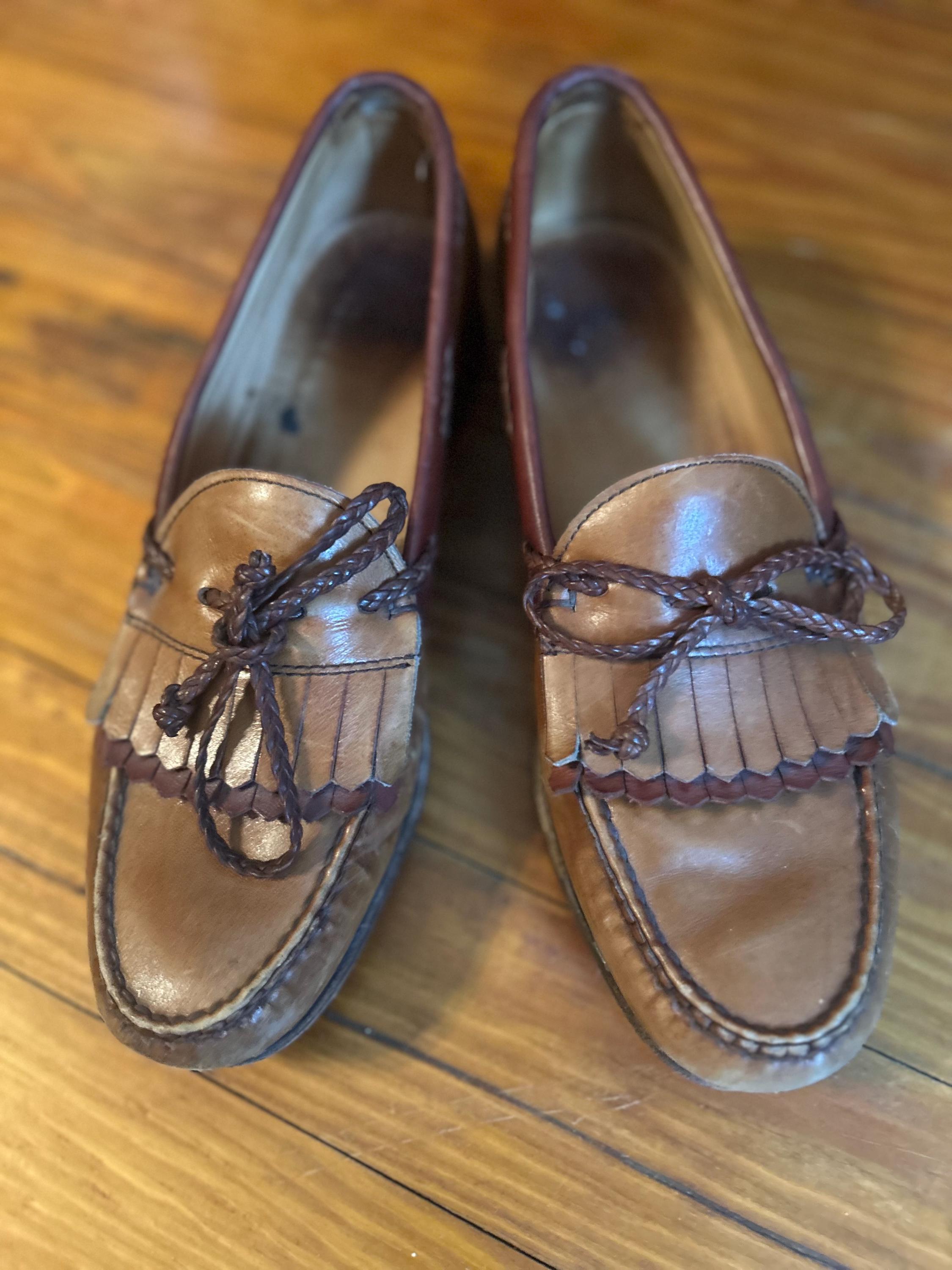 Vintage Allen Edmonds Woodstock Chili Double Braided Kiltie 