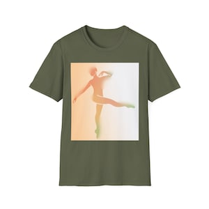 dancing girl t-shirt, artistic graphic tee, gift for dancers & art lovers