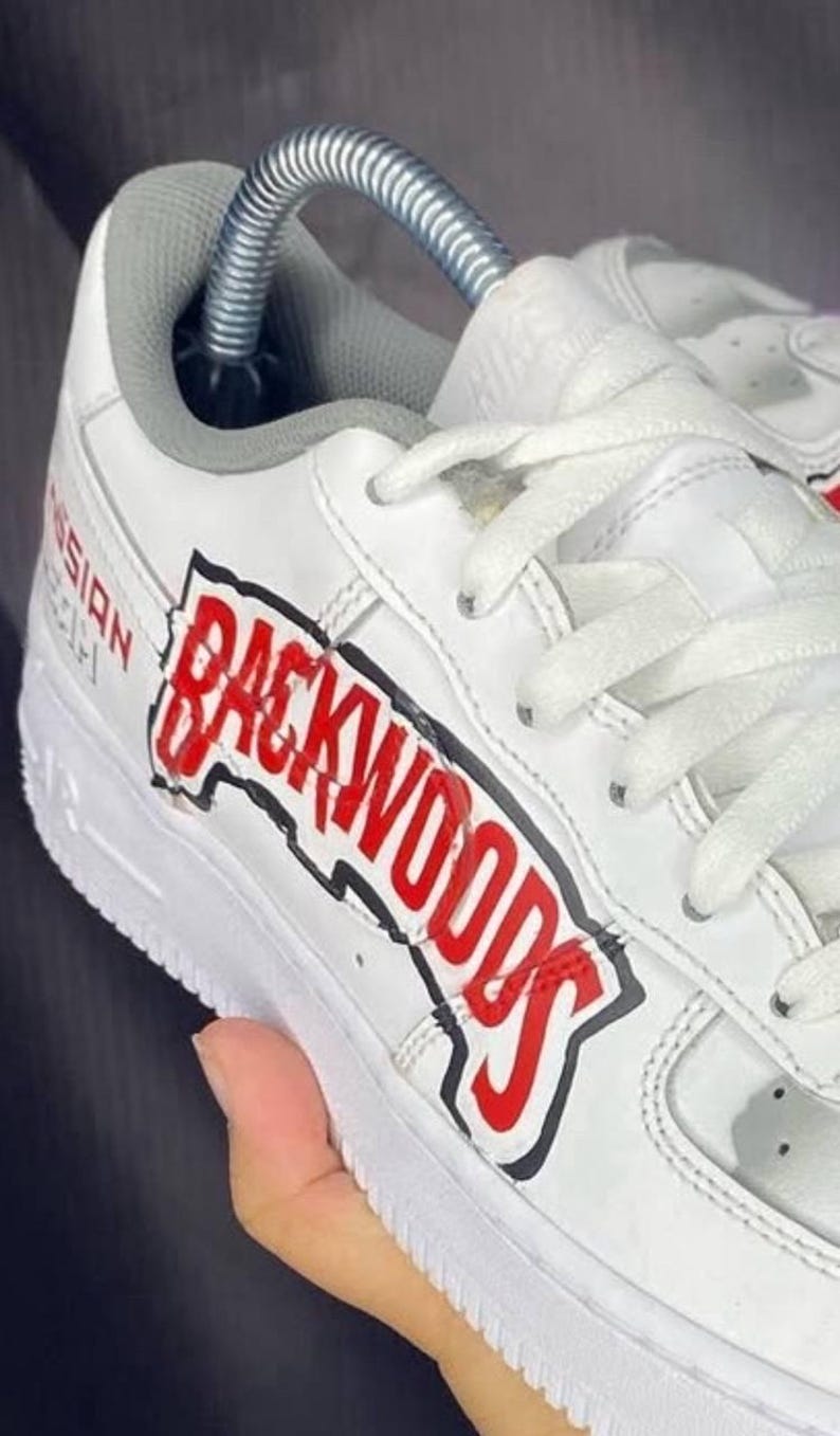 Nike Air Force 1 Custom Backwoods Sky Grey sneakers bild 3