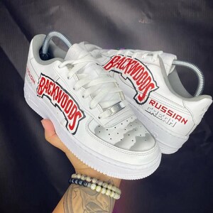 Nike Air Force 1 Custom Backwoods Sky Grey sneakers bild 5