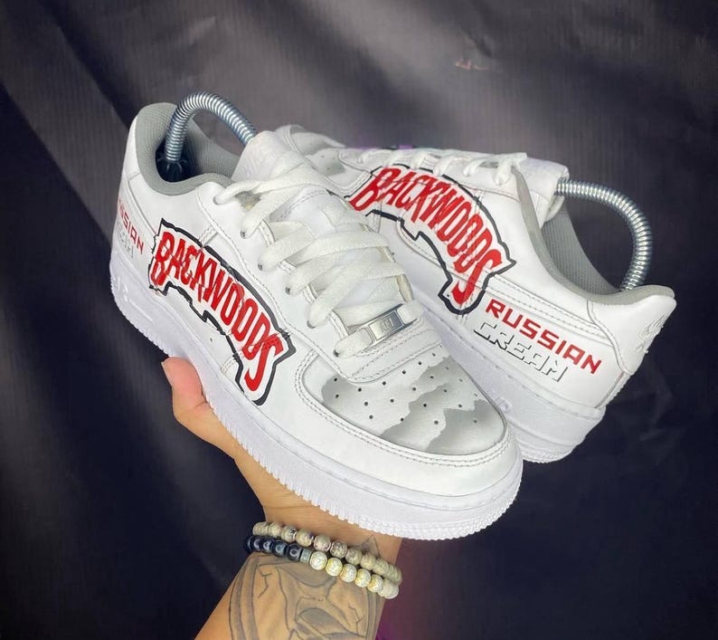 Nike Air Force 1 Custom Backwoods Sky Grey sneakers bild 5