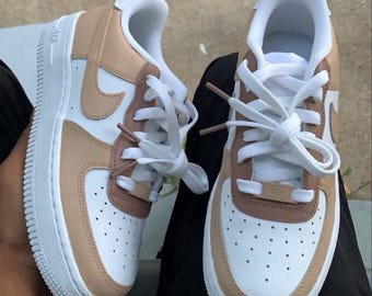 Nike Air Force 1 Custom Ice Cream Coffee Sneakers
