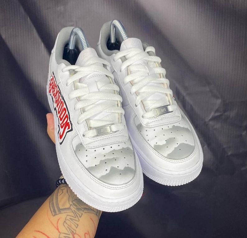 Nike Air Force 1 Custom Backwoods Sky Grey sneakers bild 6