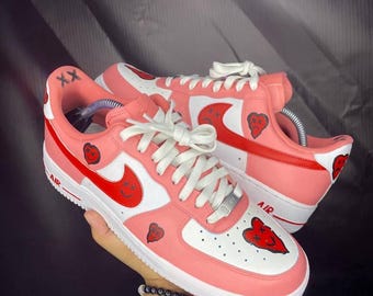Nike Air Force 1 Custom Broken Heart Sneakers