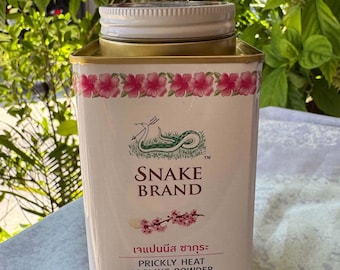 Snake Brand Prickly Heat Cooling Powder (140 g) | Aromatiskt och uppfriskande | Berikad med japanskt sakuraextrakt