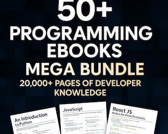 Paquete gigante de más de 50 libros electrónicos de programación: aprende a programar, revende (descarga digital)