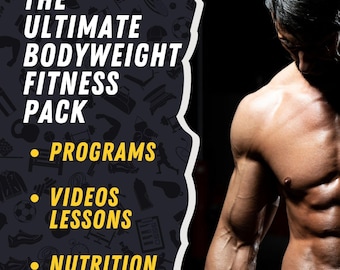 Megapaquete de Calistenia Definitiva: Libros electrónicos, programas de video y planes de alimentación. Derechos de reventa.