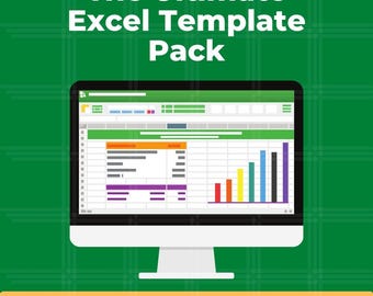 Paquete de plantillas de Excel / Negocios • Finanzas • Productividad / PLR + Derechos de reventa