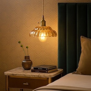 Amber Glass Pendant Lights