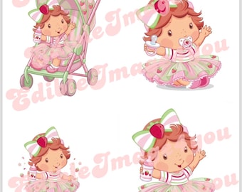 baby strawberry shortcake  PNG digital file