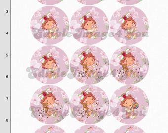 PRECUT Baby Strawberry Short cake Oreo jadalny obrazek arkusz