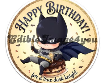 Topper na tort Baby Batman w formacie PNG, plik cyfrowy