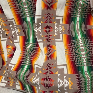 Vintage Pendleton Beaver State Chief Joseph Indian Blanket Wool Native 62x79” US