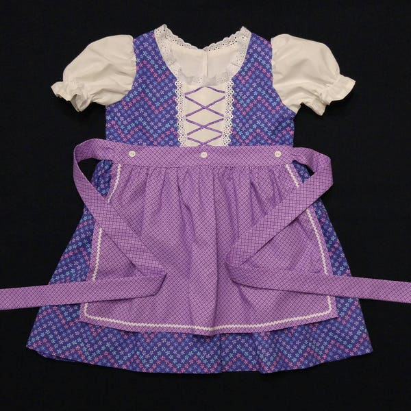 Bebé de flores púrpura Dirndl
