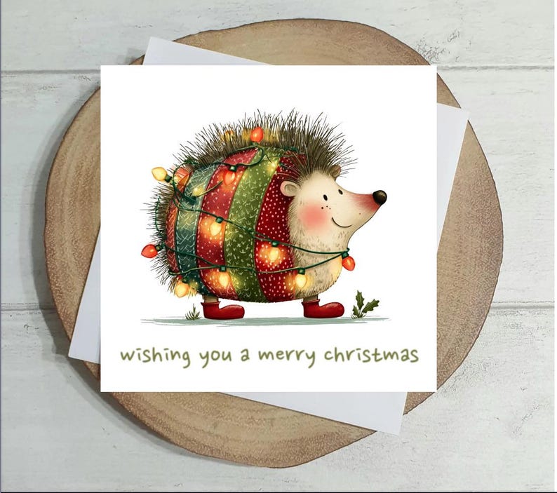 Horse Christmas Card - Horse In Santa Hat Christmas Card- Horse