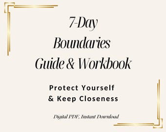 Set Boundaries, Stay Connected | Therapist-Designed Guide | Exercises, Templates, Scripts | Printable PDF