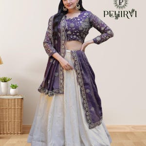Lehenga Choli Outfits For Women Readymade Stitched Wedding Partywear Sequence Embroidery Lehenga Blouse