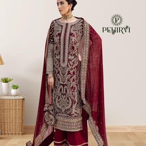 Salwar Kameez Dress For Indian Wedding, Heavy Embroidery Sequence Suits, Salwar Kameez Women Dress, Ladies Suits, Pakistani Eid Suits, Kurta