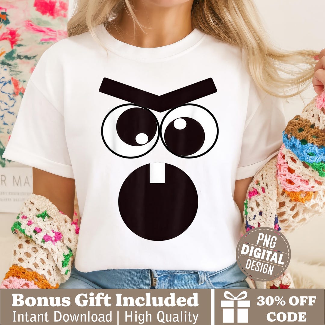Angry Roo Funny Angry Face Png, Bold Cartoon Expression Design, Cute Minimalist ...