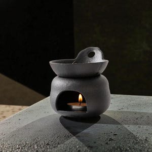 Ceramic Incense Burner, Oil & Wax Warmer, Tealight Holder, Home Tabletop Decor