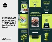 Instagram Marketing Templates for Coaches & Brands | 30 Canva Posts, Stories and Carousels