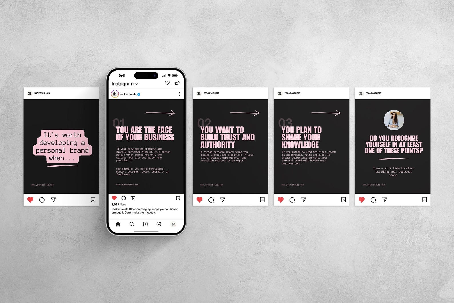 Linkedin & Instagram Carousel Templates – 20 Editable Canva Designs for ...
