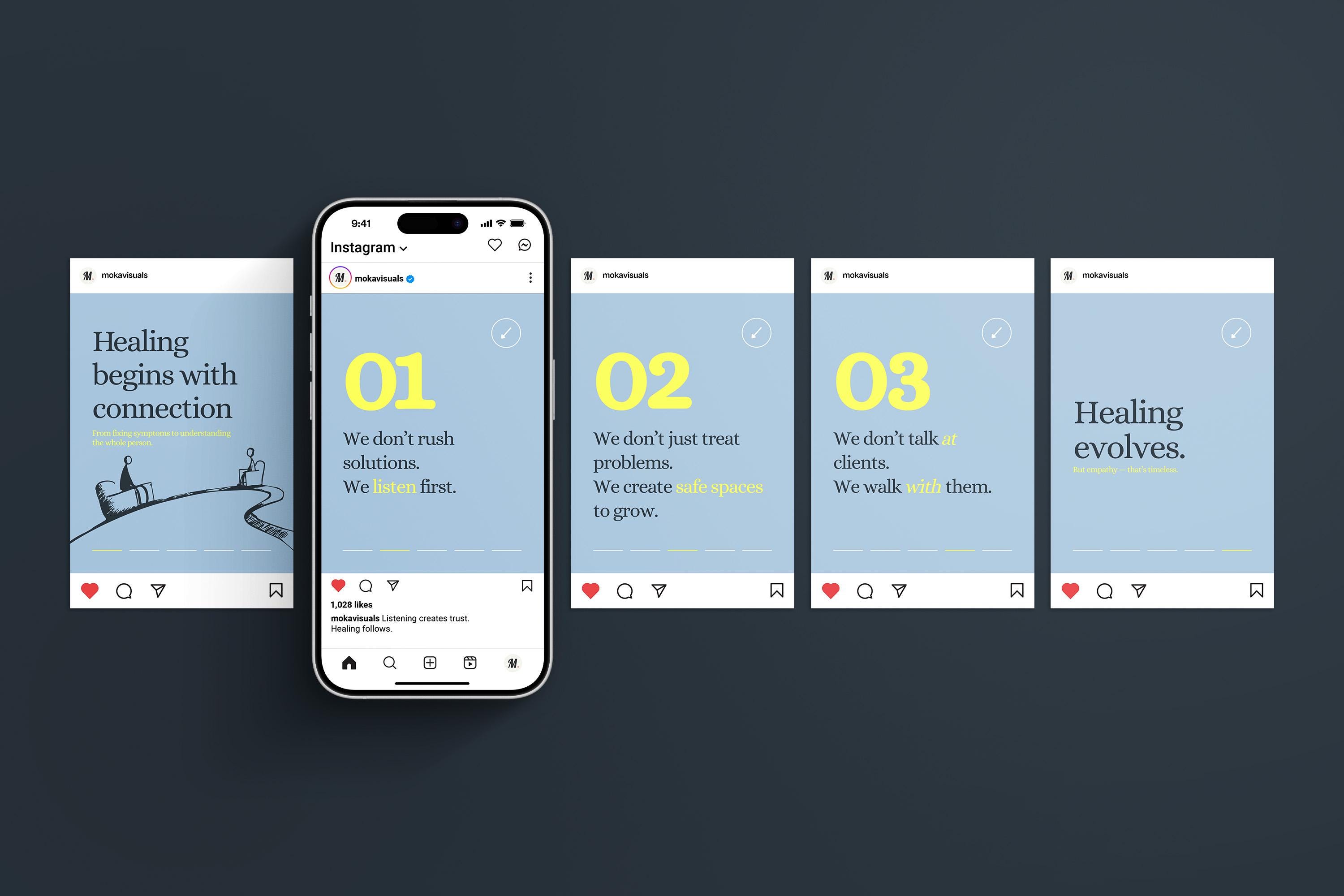 Therapist Instagram Carousel Templates, Mental Health Canva Posts ...