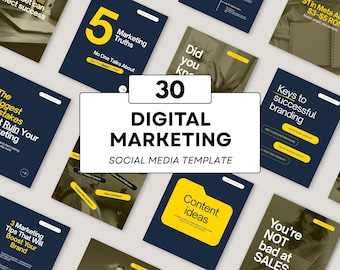 Marketing & Personal Brand Canva Templates | Carousel Posts for Instagram, LinkedIn, Coaches, VA, Business Experts