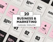 LinkedIn & Instagram Carousel Templates – 20 Editable Canva Designs for Business Coaches and Marketing Professionals