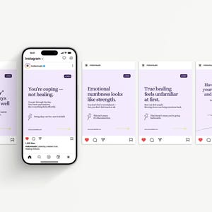 Psychologist Instagram Carousel Templates | Canva Posts for ...