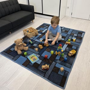 Baby Play Mat Quilt Pattern PDF | Modern Patchwork Floor Quilt | DIY Nursery Blanket Sewing Pattern | Digital Download