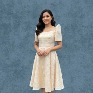 Carmen A-Line Abacca Filipiniana Dress