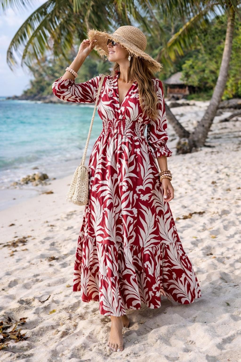 green emerald velvet dress Golden Hour Goddess Flowy Maxi Sundress | Cutout Maxi Dress | Backless Flowy Maxi main image 1