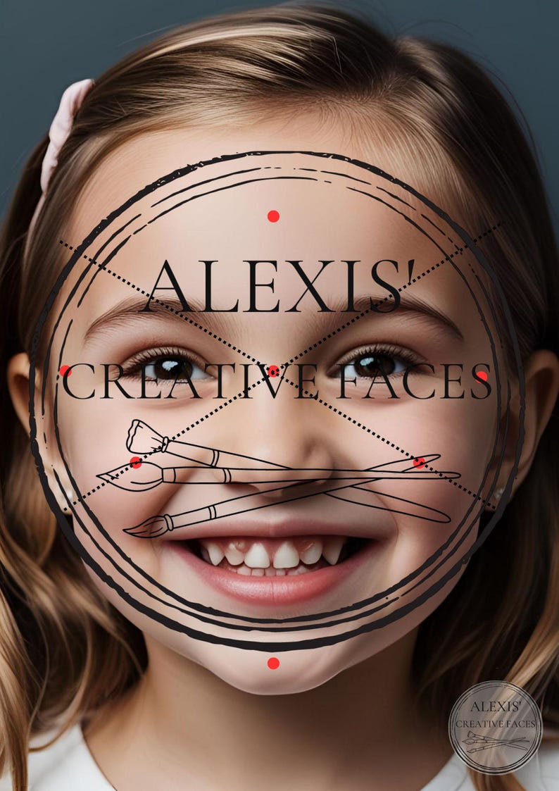 Face Painting Practice Sheets: Printable Face Charts for Artists ...