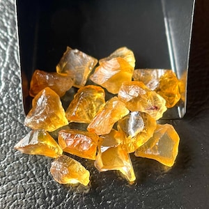 15 Pieces~AAA+Natural Citrine Rough-Size-7/10 MM Citrine Raw Healing crystal stones-Loose Citrine Rough, Rough Wholesale-For Jewellery